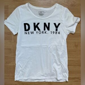DKNY Cotton Tee White T Shirt Top